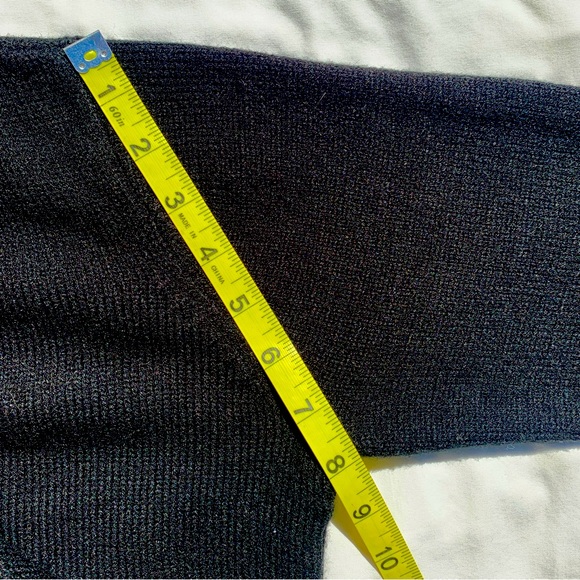 Christmas Tree Sweater L Karen Scott Petite Black Green Rhinestone Top Pullover - Picture 13 of 14